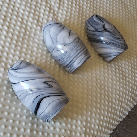 Set of 3 mini pendant light shades - Picture 2 of 2